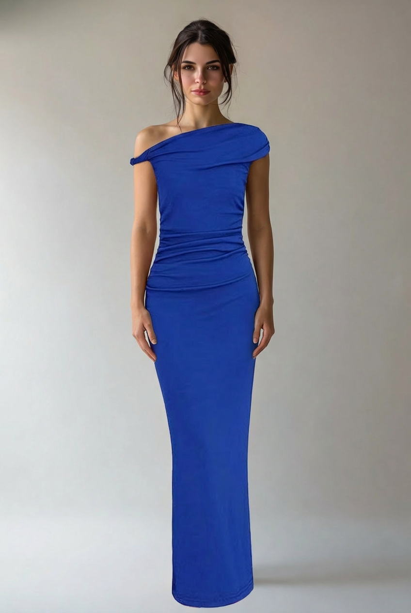Alina | Damen Maxikleid Elegant Fließend Selbstbewusst