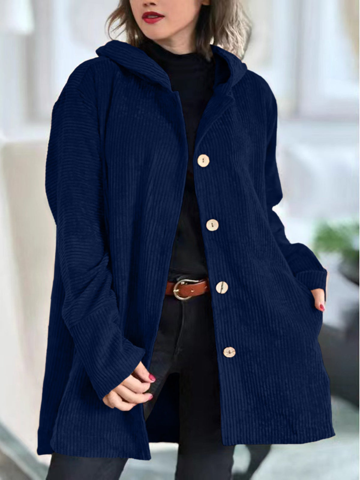 Übergangsjacke Damen mit Kapuze