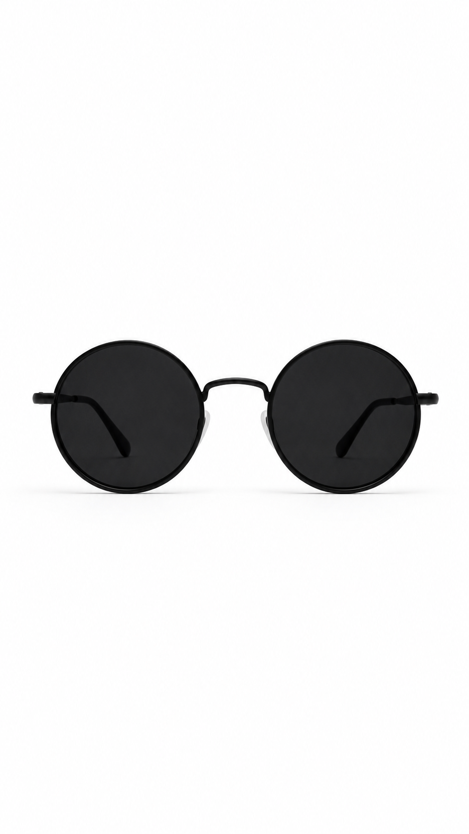 Unisex Runde Sonnenbrille mit dünnen Bügeln