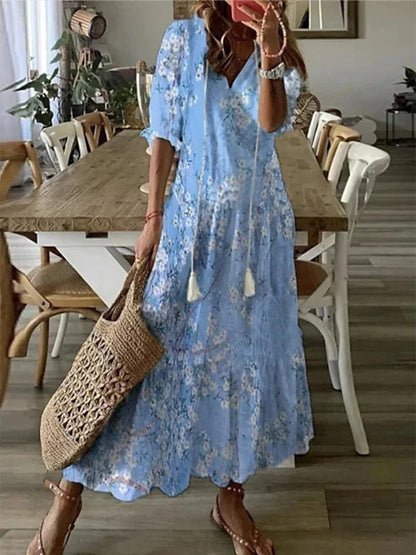 Coris - Figurschmeichelndes Boho-Kleid