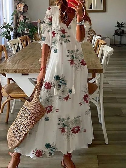 Coris - Figurschmeichelndes Boho-Kleid