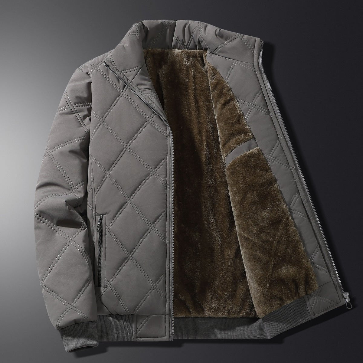 Winterjacke Herren Gesteppt mit Fleecefutter